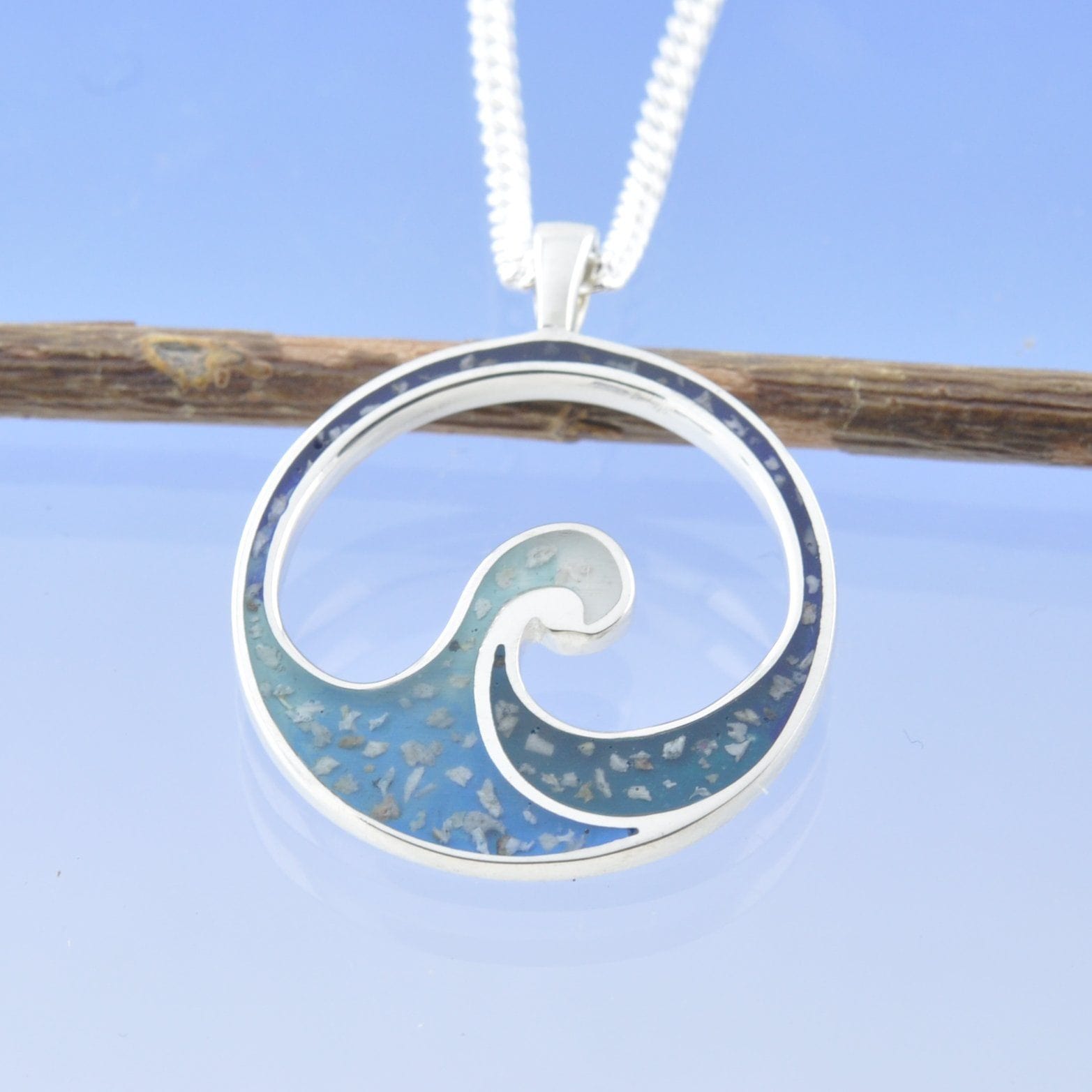 Ashes To Ashes Necklaces Amethyst Drop Pendant With Infused Ash Petite