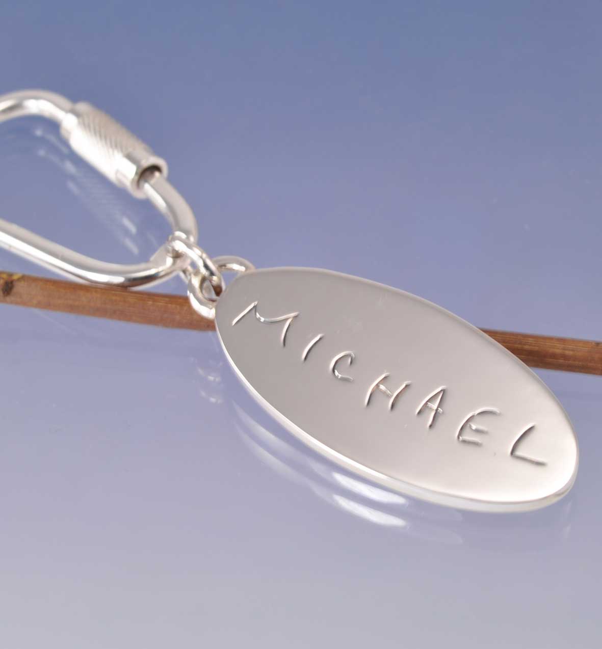 Fingerprint Key Ring Pendant by Chris Parry Jewellery