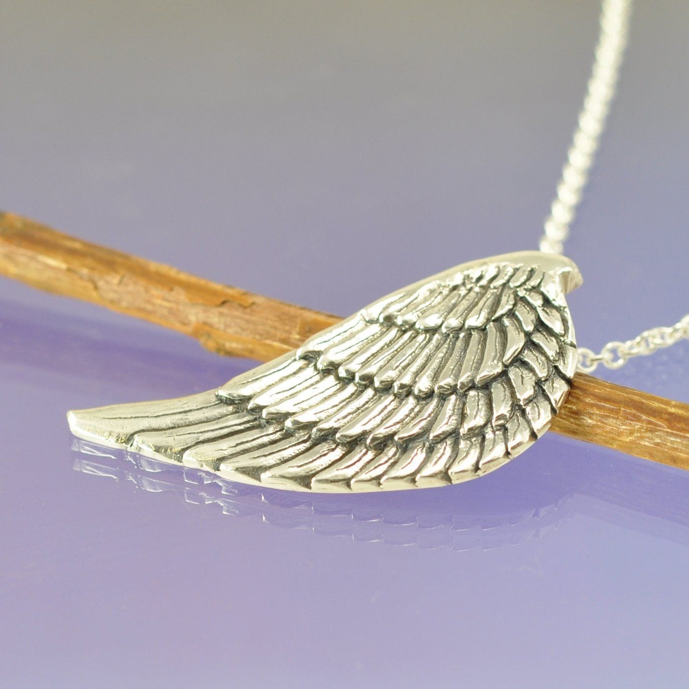 Fingerprint Necklace - Angel Wing