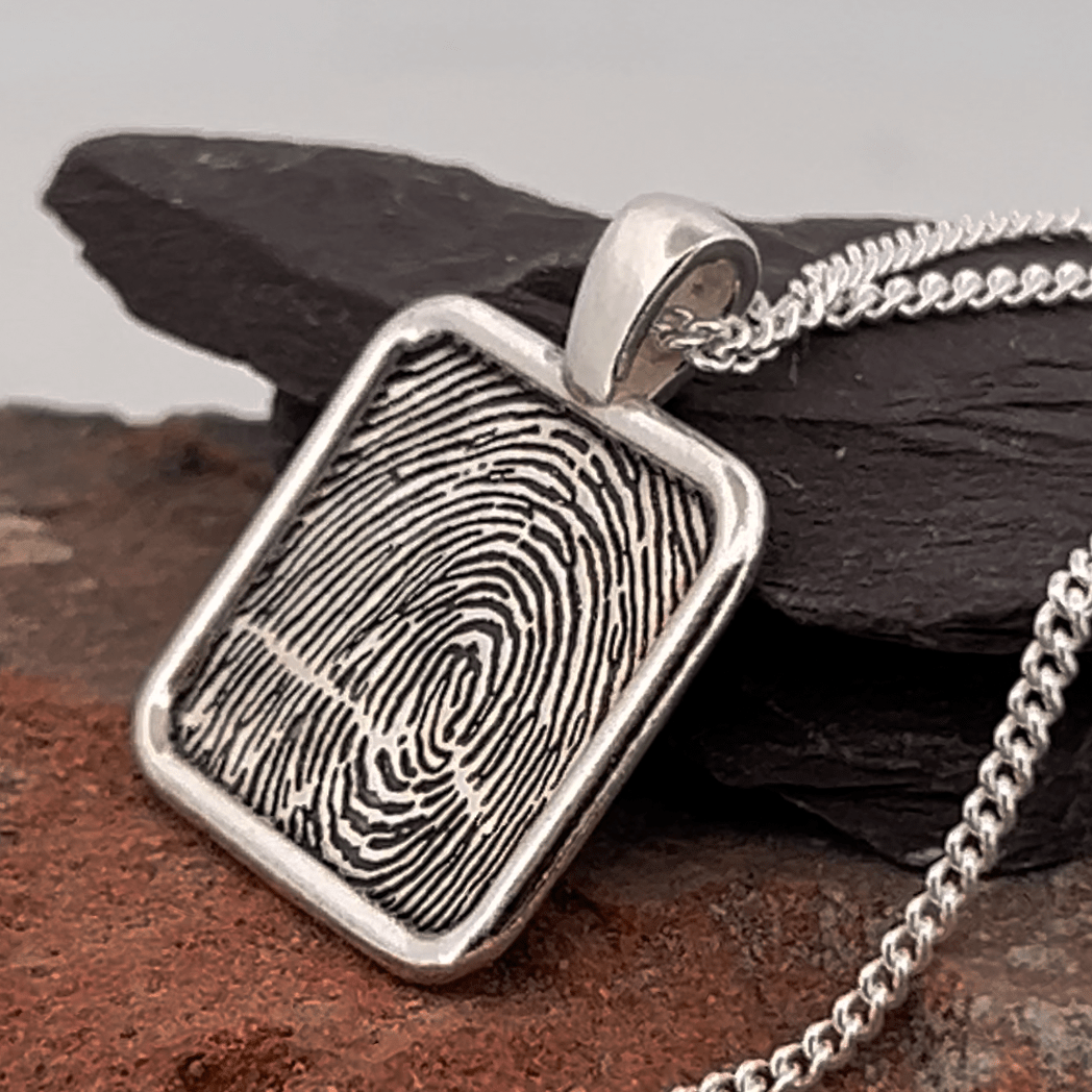 Thumbprint jewelry 2025 of deceased