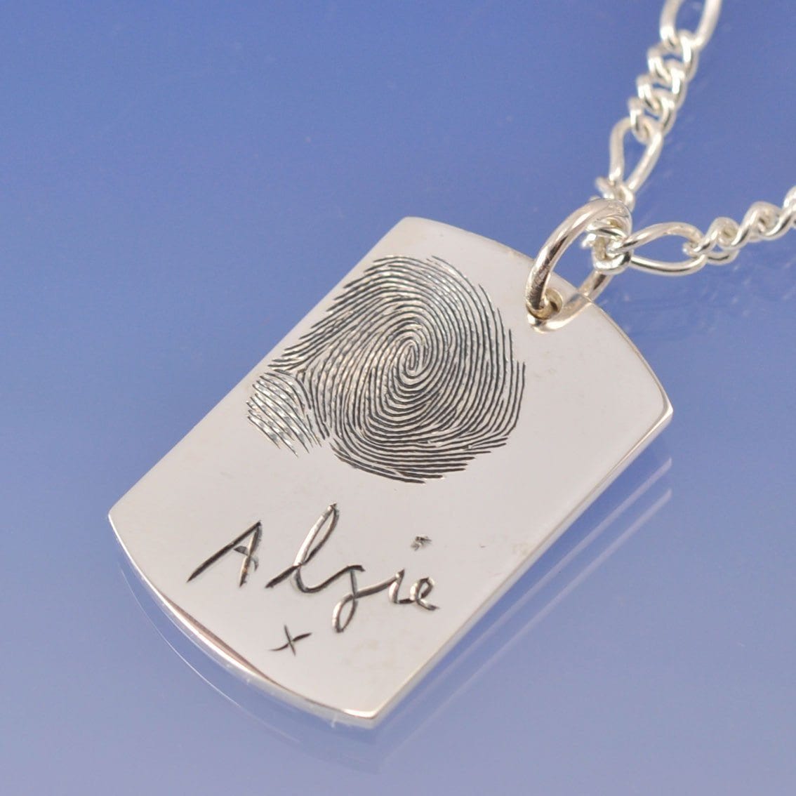 Fingerprint Necklace Dog Tag1