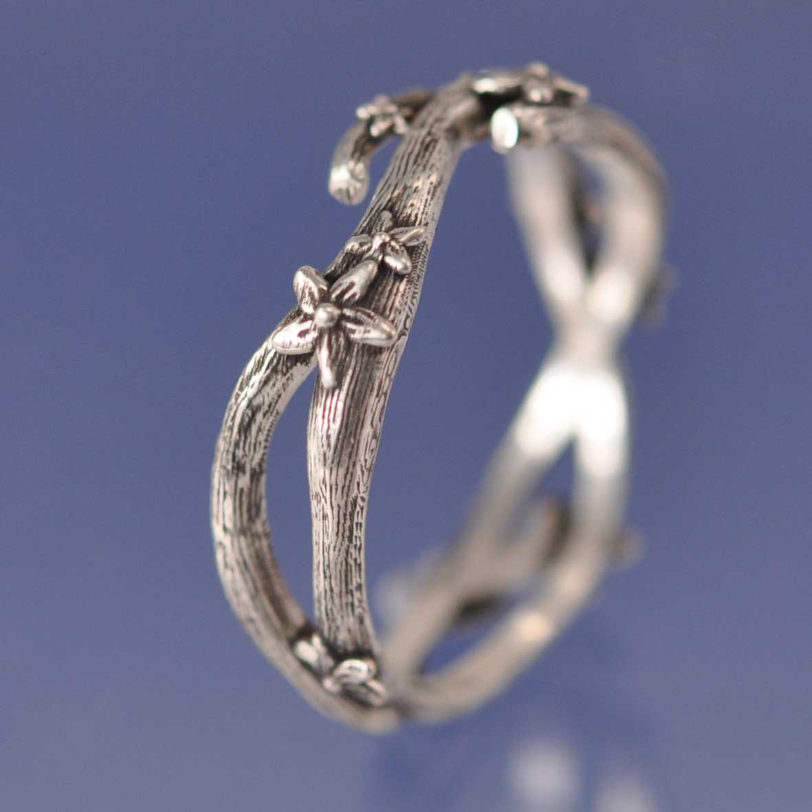 Cherry Blossom 6mm Ring by Chris Parry Jewellery