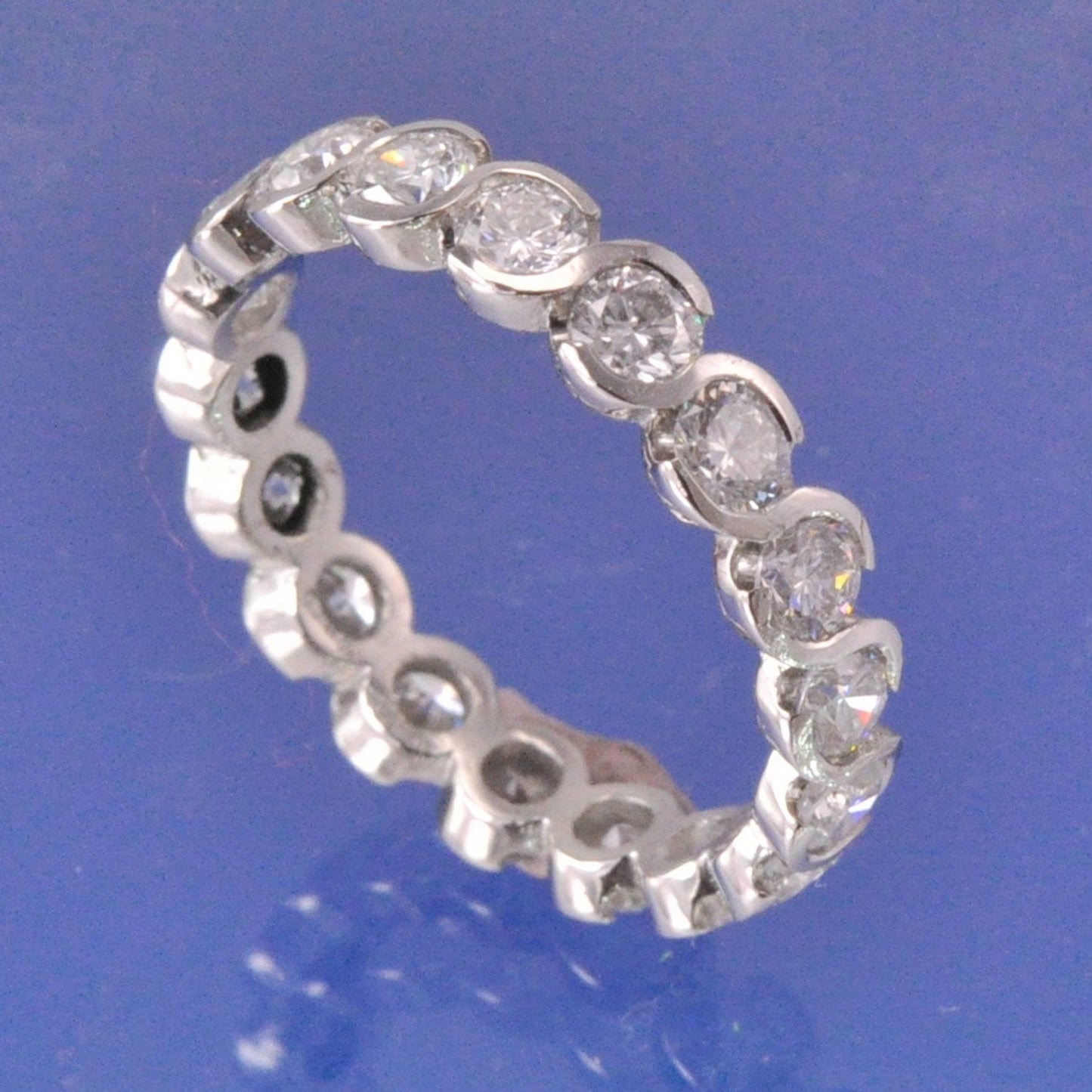 Diamond S-curve setting Ring by Chris Parry Jewellery