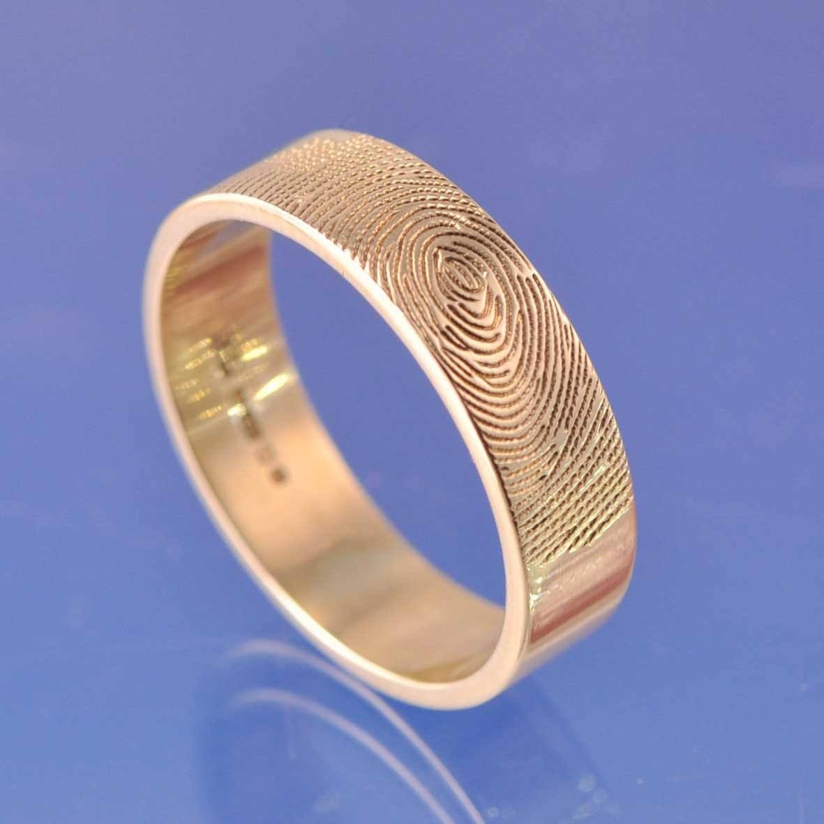 Fingerprint Ring 18k Gold