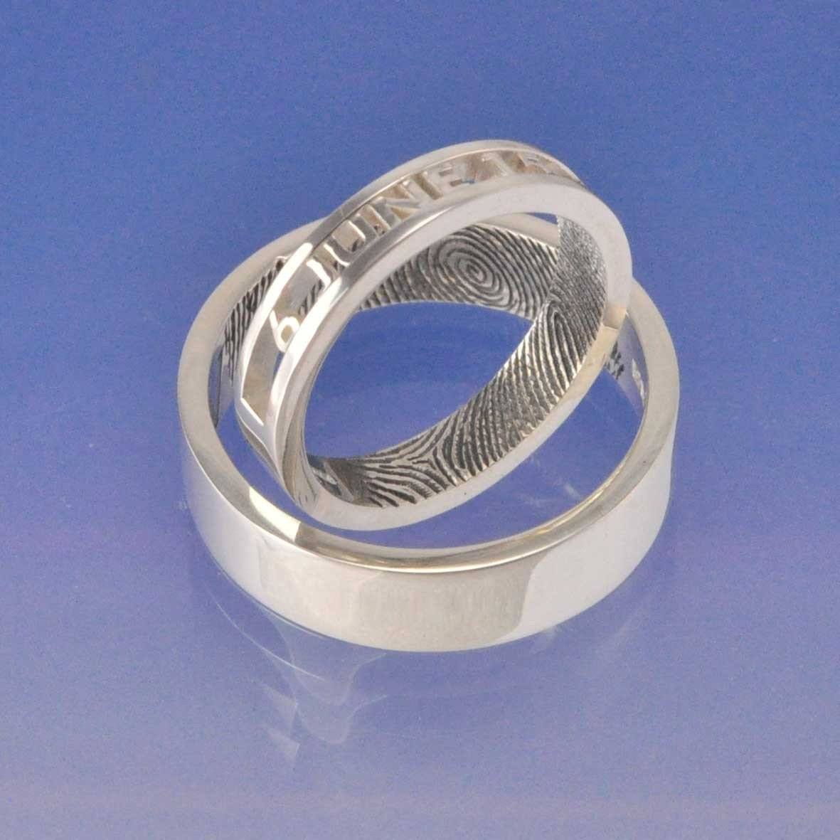 Fingerprint Ring - Cut Out Ring by Chris Parry Jewellery