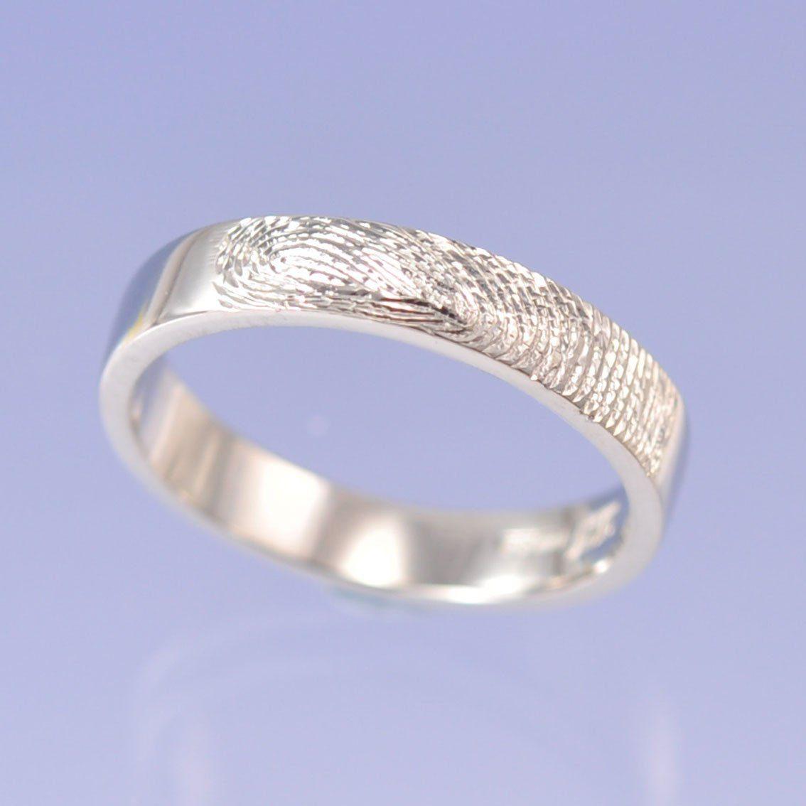 Fingerprint Ring Gold - 9k Ring by Chris Parry Jewellery