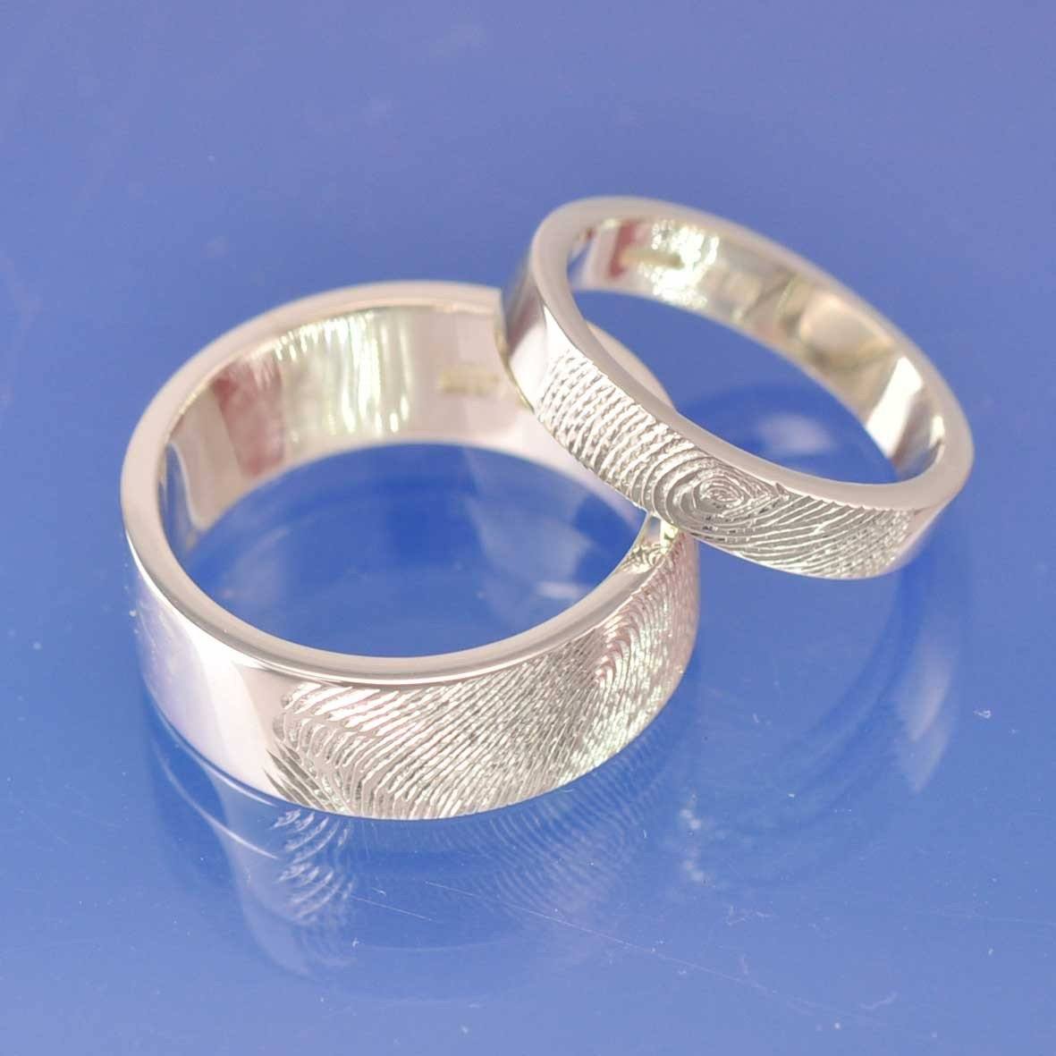 Fingerprint Ring - Platinum Ring by Chris Parry Jewellery