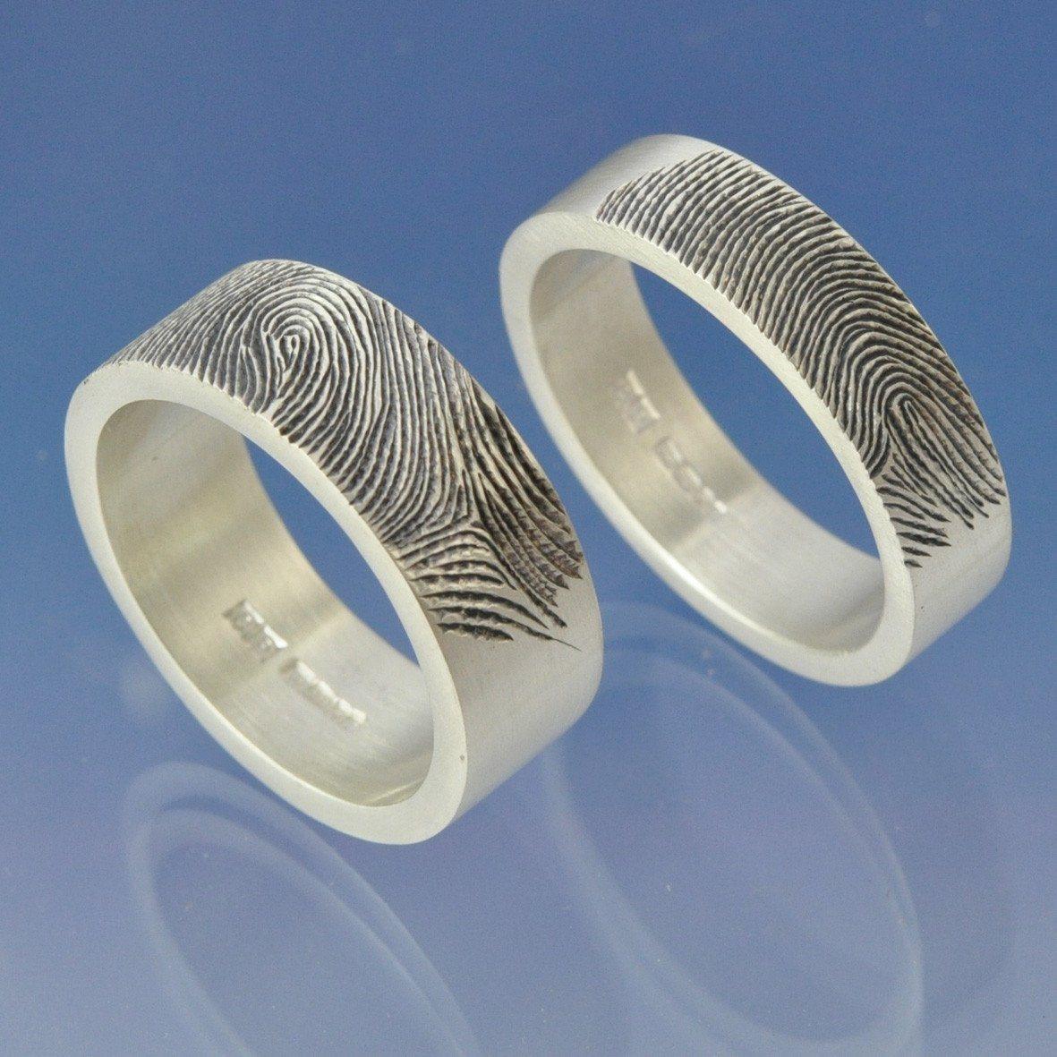 Fingerprint Ring - Sterling Silver Ring by Chris Parry Jewellery