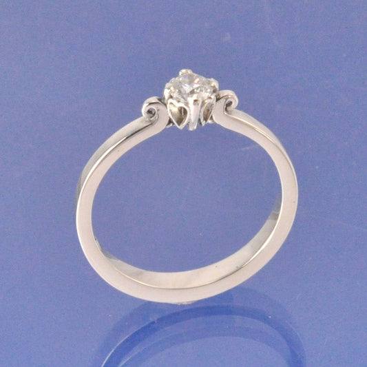 Love Heart Setting Diamond Ring Ring by Chris Parry Jewellery