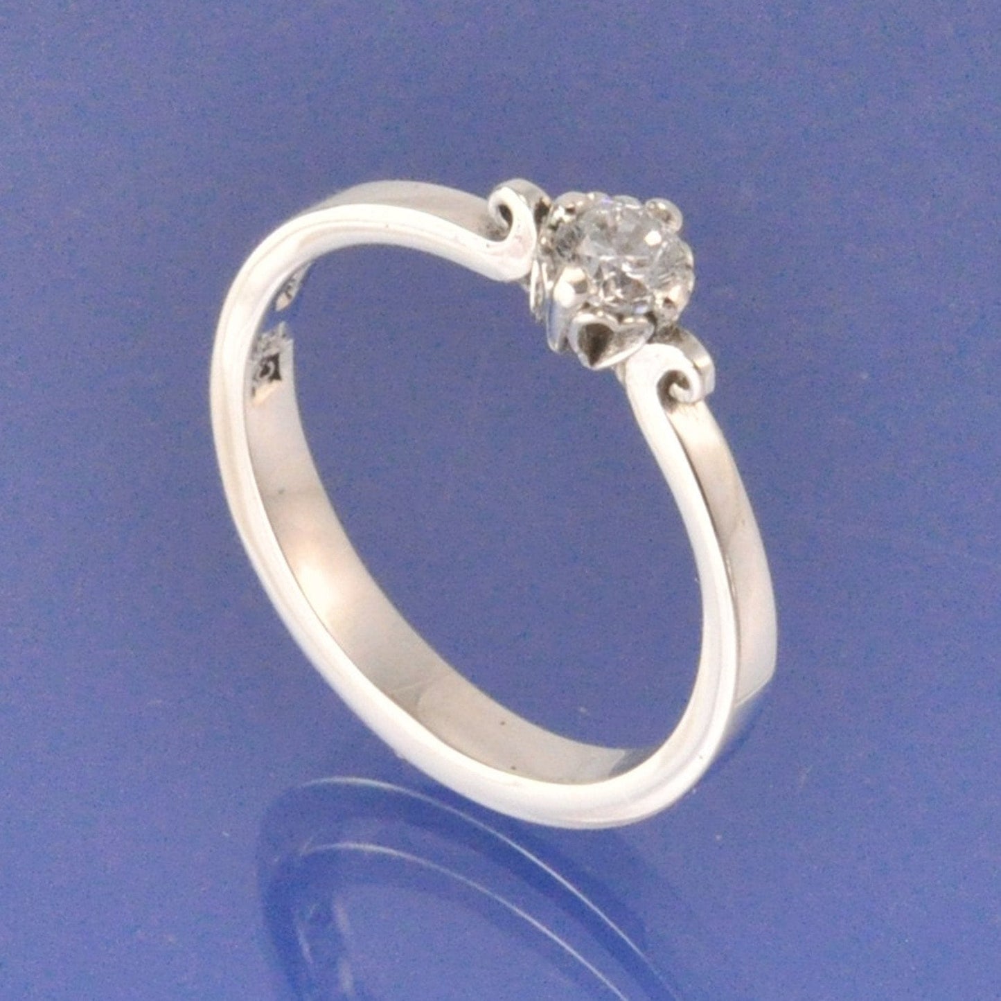 Love Heart Setting Diamond Ring Ring by Chris Parry Jewellery