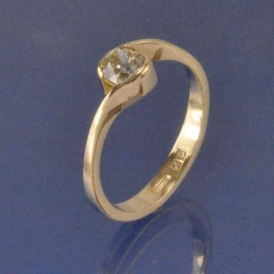 Simple Crossover Diamond Ring Ring by Chris Parry Jewellery
