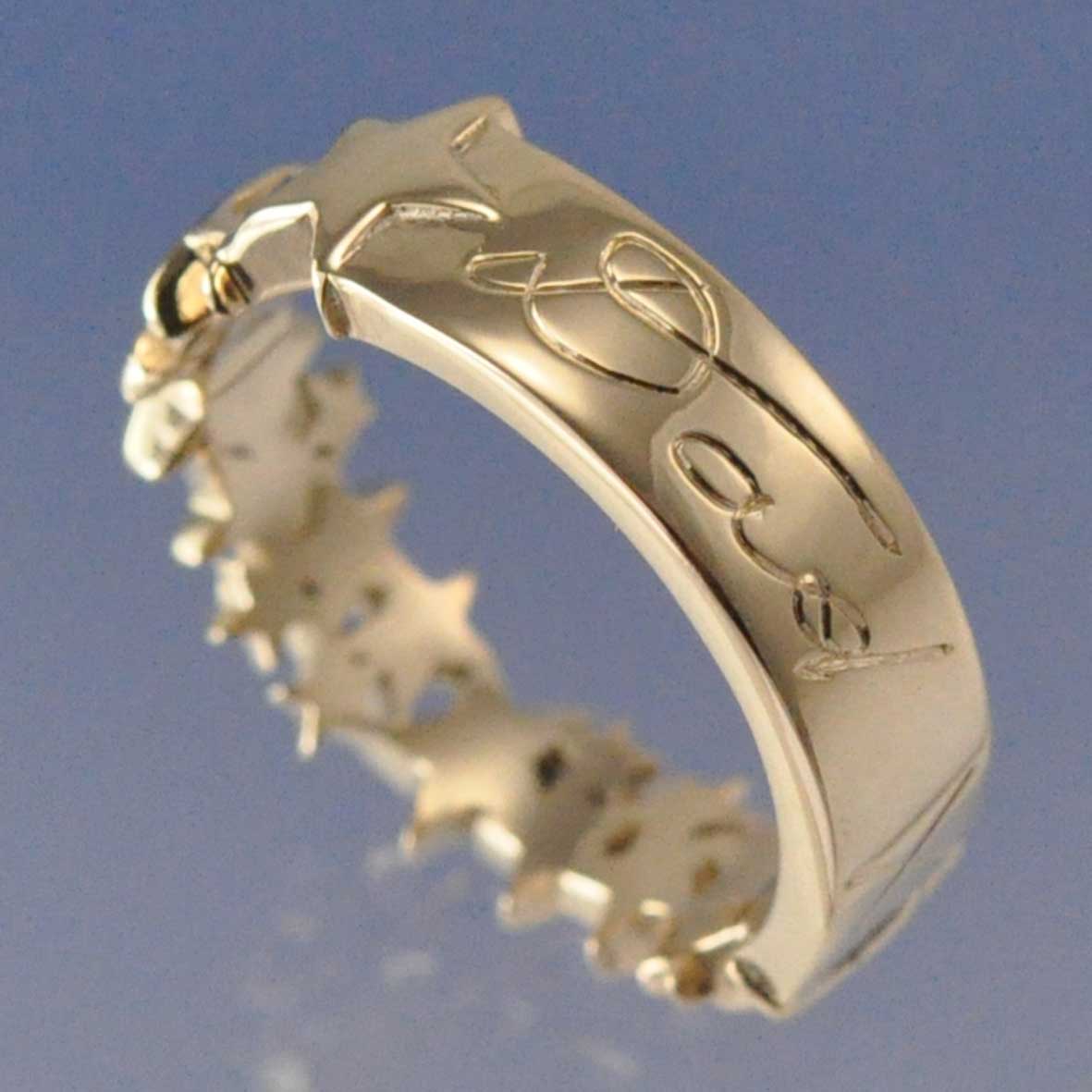 The Star Cremation Ash Hand Writing Ring – Chris Parry Handmade