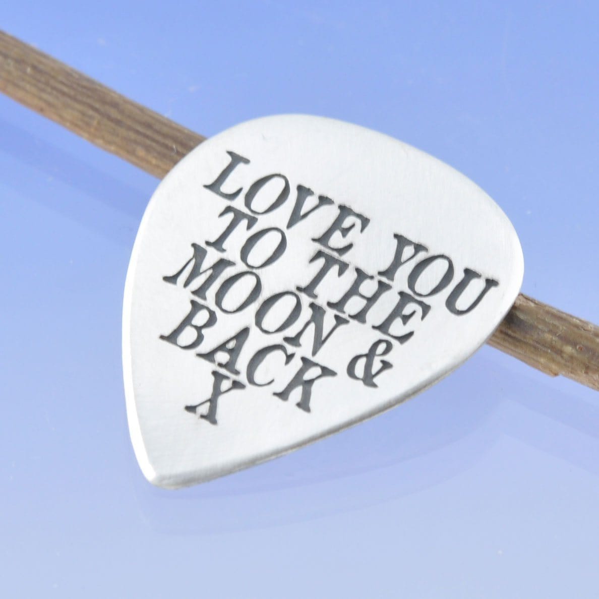 Guitar Plectrum - Personalised Inscription Silverware by Chris Parry Jewellery