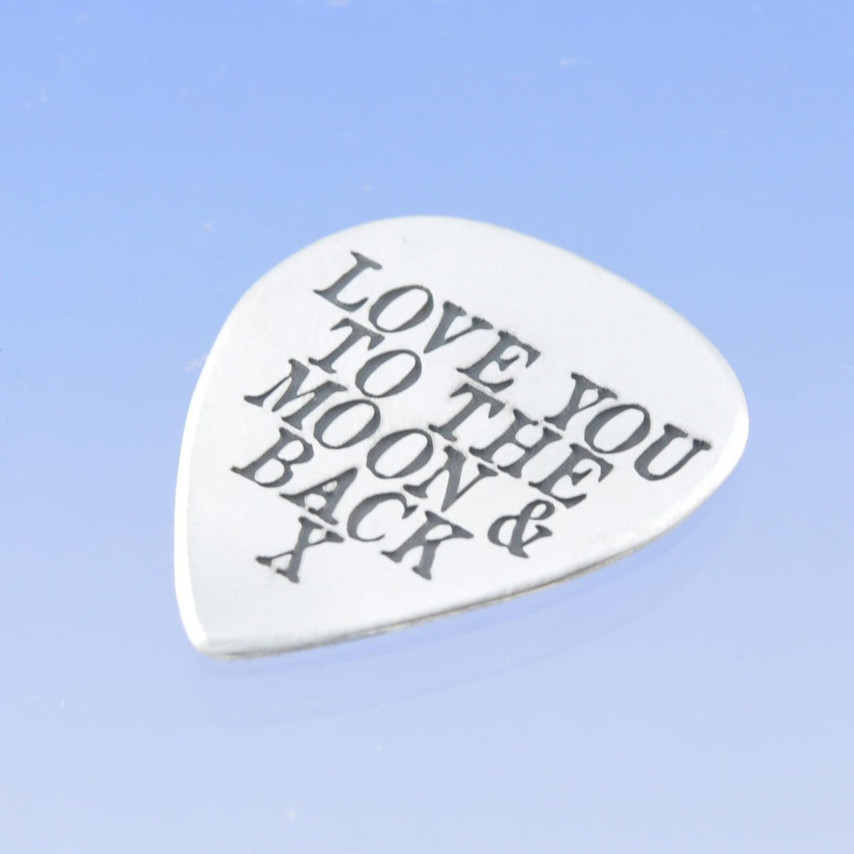 Guitar Plectrum - Personalised Inscription Silverware by Chris Parry Jewellery