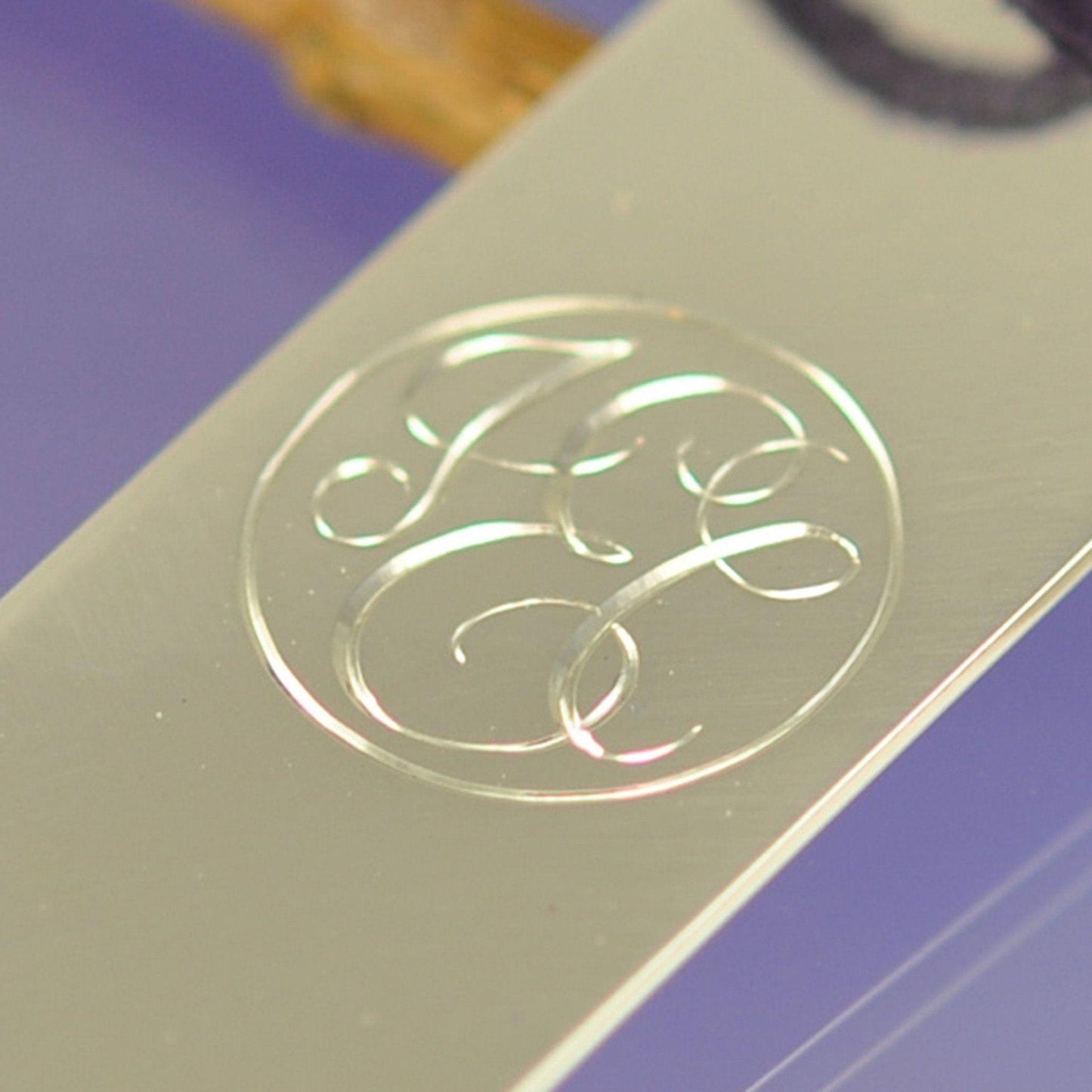 Monogram Book Mark Silverware by Chris Parry Jewellery