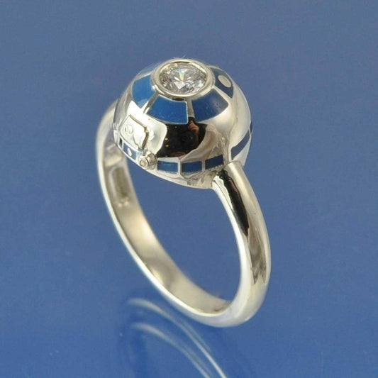 R2D2 Diamond Engagement Ring - Chris-Parry-Handmade