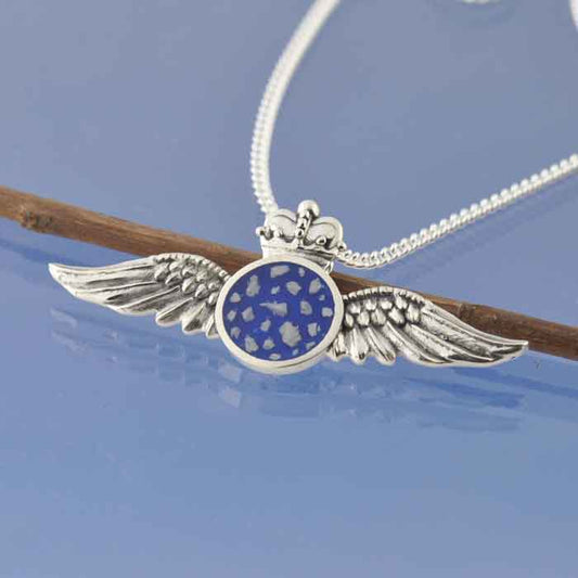 Ashes Necklace with RAF Logo: A Bespoke Design for a Special Client