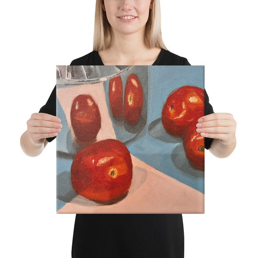 Canvas Print. Baby Tomatoes by Chris Parry Jewellery
