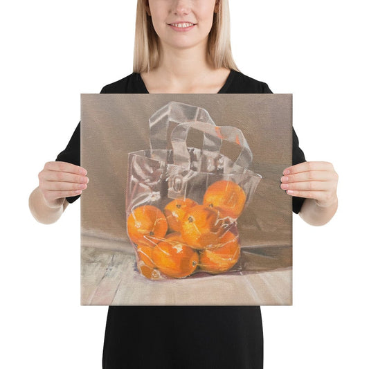 Canvas Print -Oranges in Bag by Chris Parry Jewellery