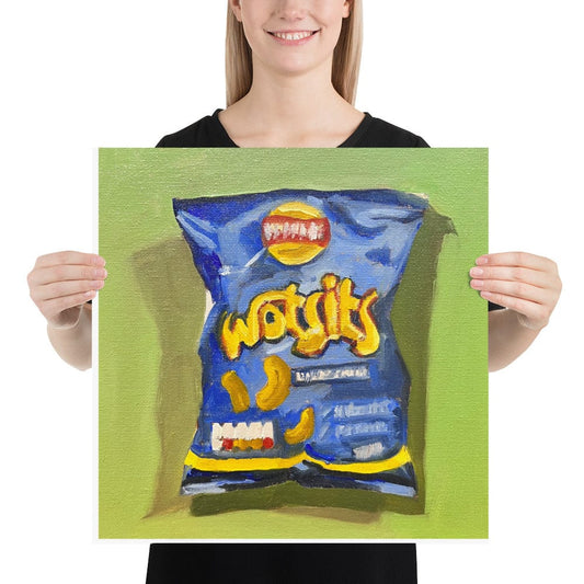 Poster Print Unframed. Wotsits by Chris Parry Jewellery