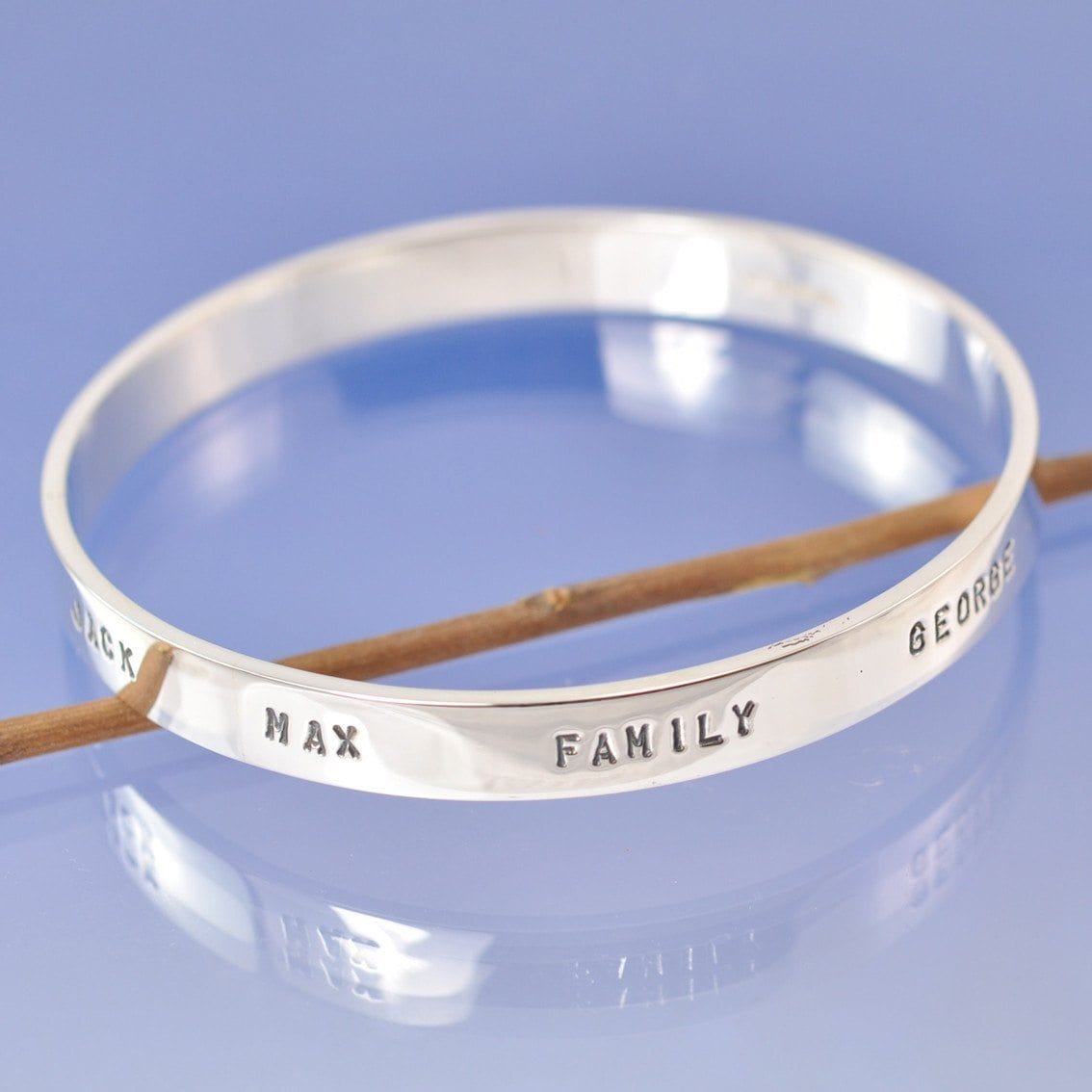 8mm Personalised Bangle Bangle by Chris Parry Jewellery