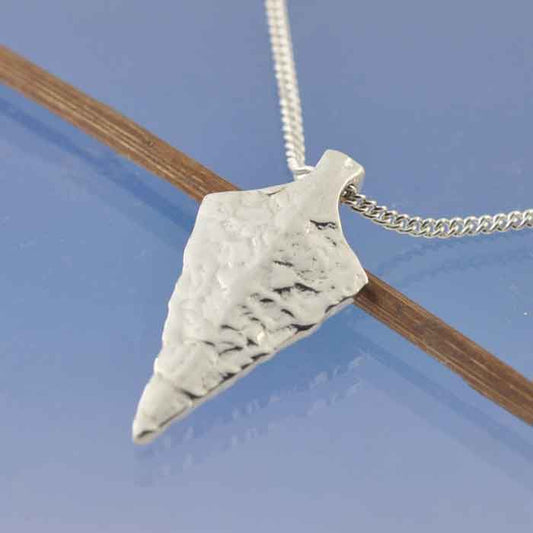 Ashes Necklace - "Flint" Arrow Head Bead by Chris Parry Jewellery