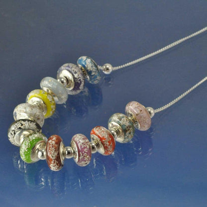 Cremation Ash Glass Bead Necklace Bead by Chris Parry Jewellery