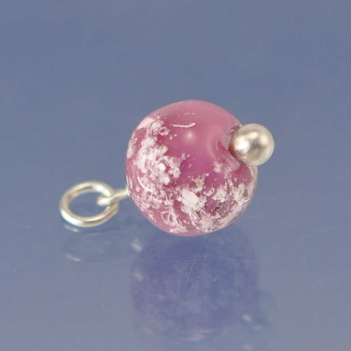 Cremation Ashes Into Glass Bead Drop Bead by Chris Parry Jewellery