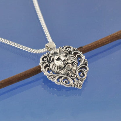 Cremation Ashes Necklace - Lions Head Bead by Chris Parry Jewellery