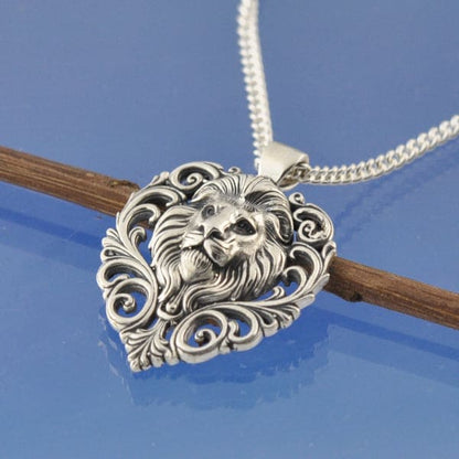 Cremation Ashes Necklace - Lions Head Bead by Chris Parry Jewellery