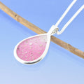 Cremation Ashes Necklace - Teardrop Bead by Chris Parry Jewellery