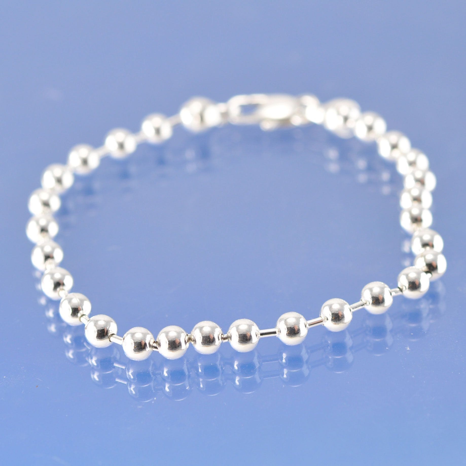 Ball Chain Sterling Silver Bracelet by Chris Parry Jewellery