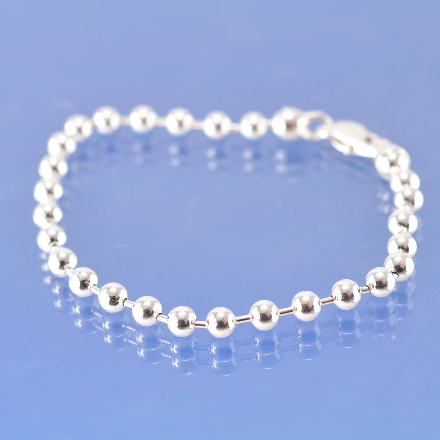 Ball Chain Sterling Silver Bracelet by Chris Parry Jewellery