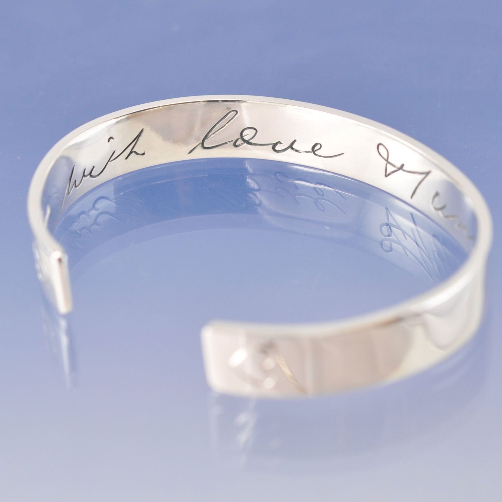 Handwriting Cuff Bracelet by Chris Parry Jewellery