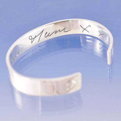 Handwriting Cuff Bracelet by Chris Parry Jewellery