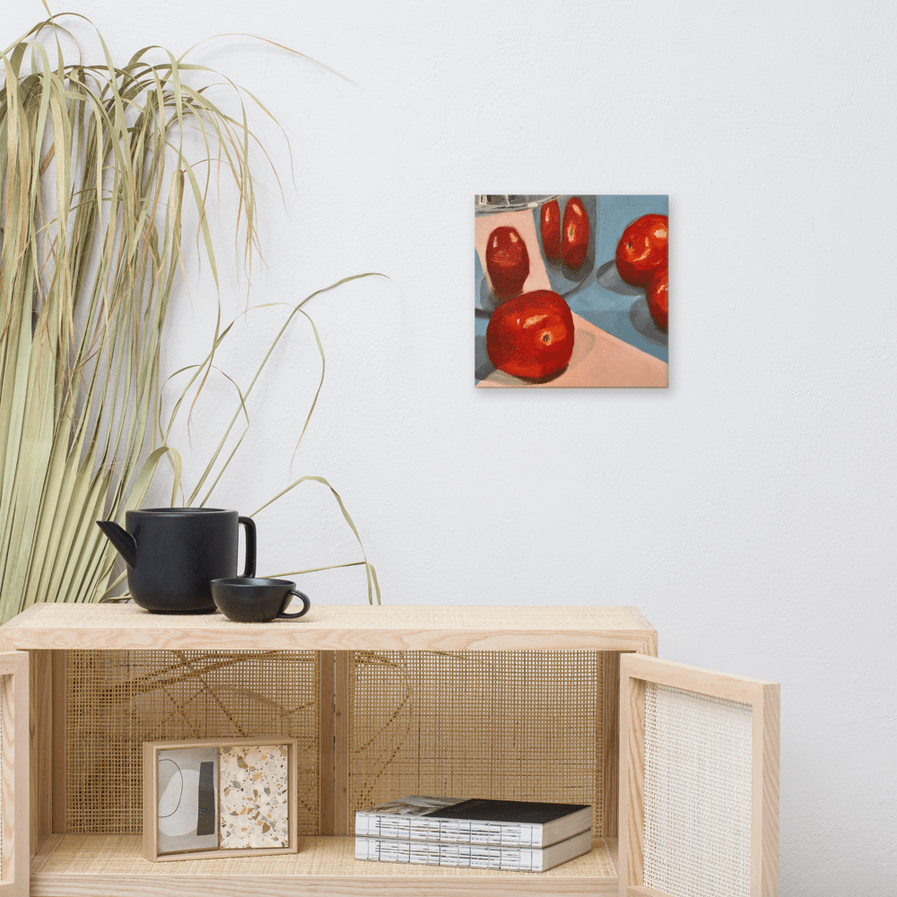 Canvas Print. Baby Tomatoes by Chris Parry Jewellery