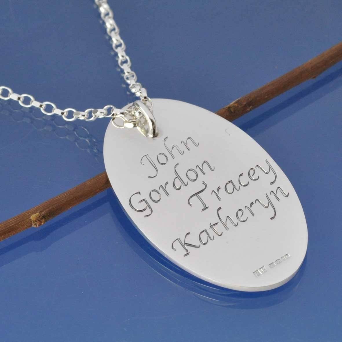 Custom writing deals necklace