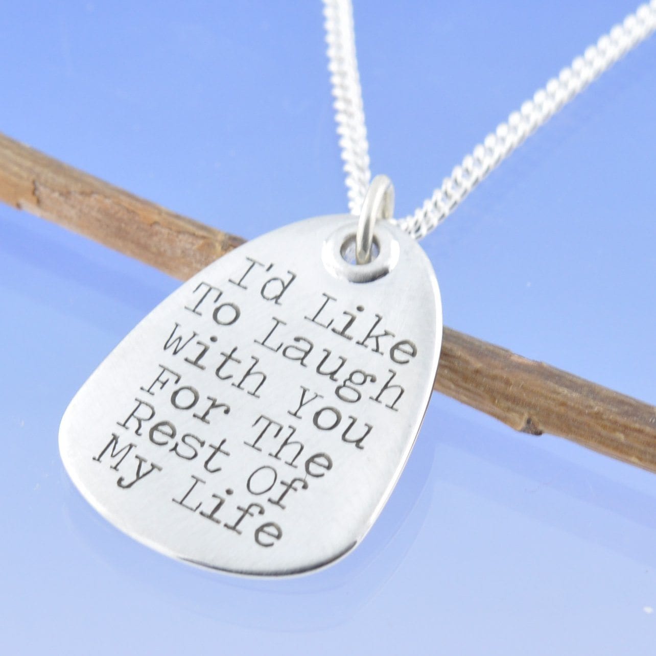 Personalised Quote Pendant Cufflinks by Chris Parry Jewellery