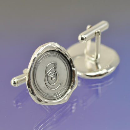 Wax Seal Cufflinks Cufflinks by Chris Parry Jewellery