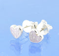 Cremation Ash Earrings - Heart Studs Earring by Chris Parry Jewellery