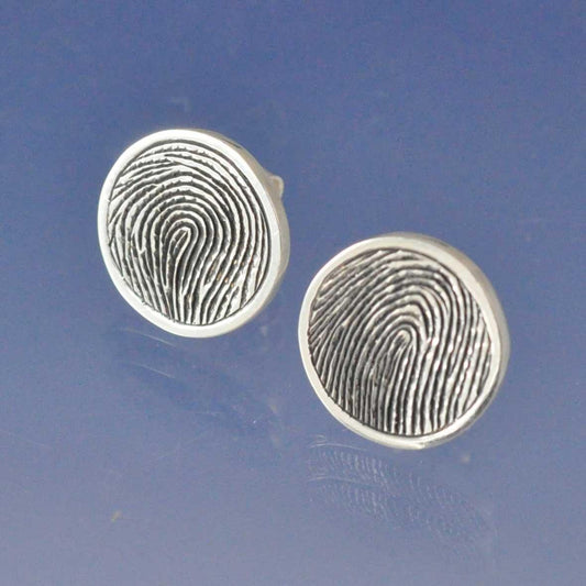 Fingerprint Earrings Earring by Chris Parry Jewellery