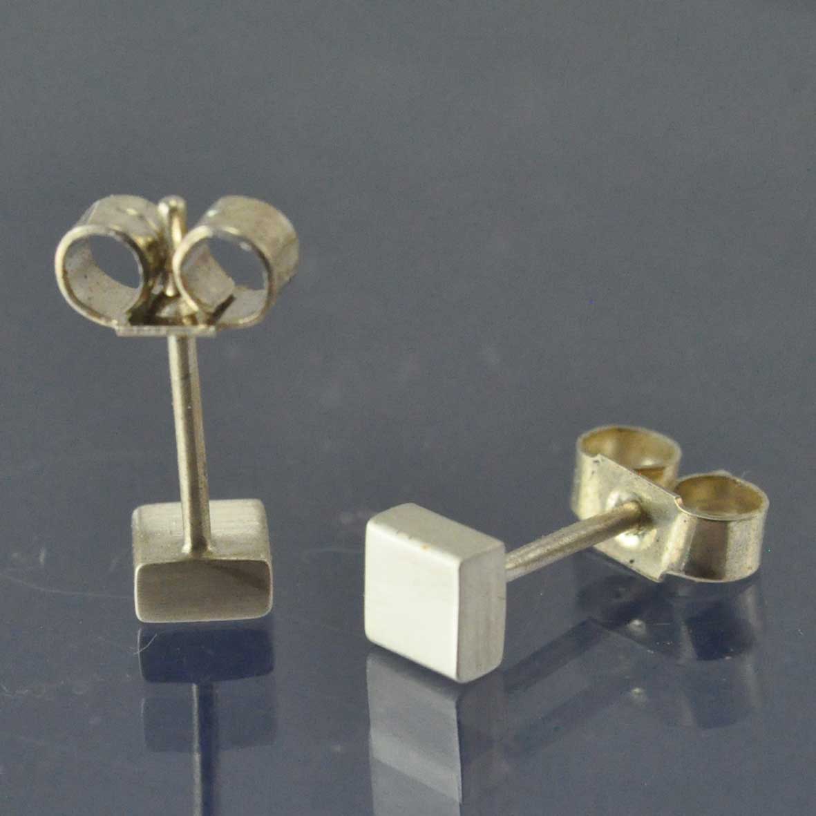 Square Studs Earring by Chris Parry Jewellery