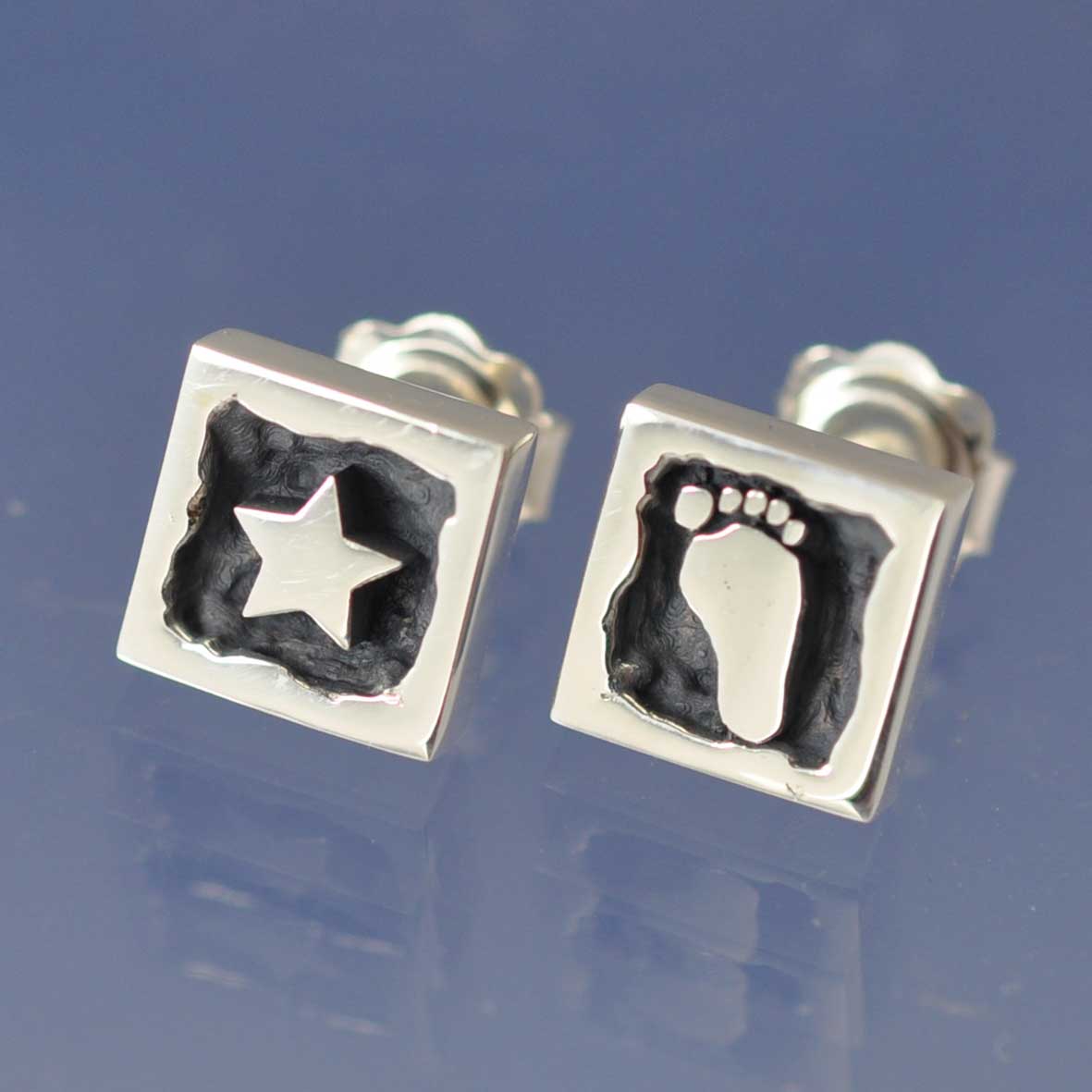 Your Footprint Earrings - Custom Earring by Chris Parry Jewellery