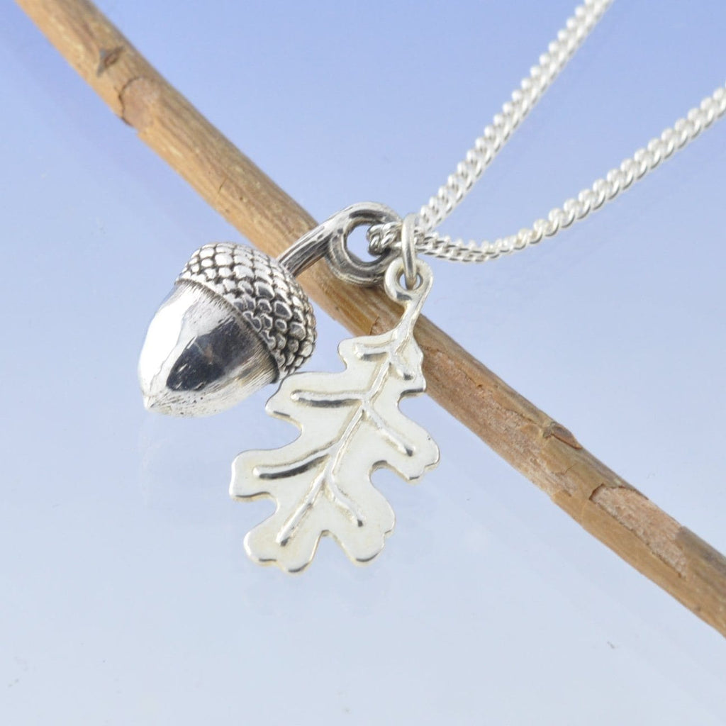 Cremation Ashes Necklace - Solid Acorn Pendant Pendant by Chris Parry Jewellery