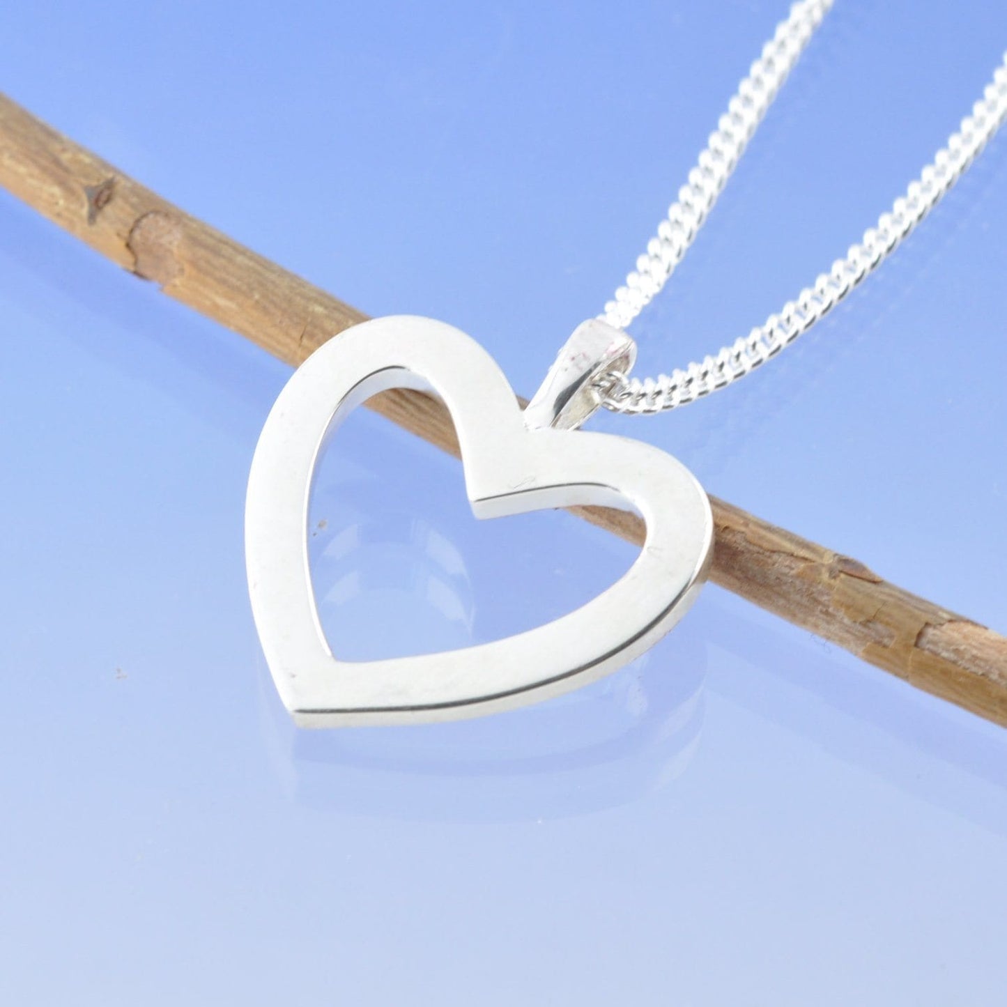 Cremation Ash Necklace - Halo Heart Pendant by Chris Parry Jewellery