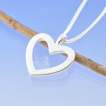 Cremation Ash Necklace - Halo Heart Pendant by Chris Parry Jewellery