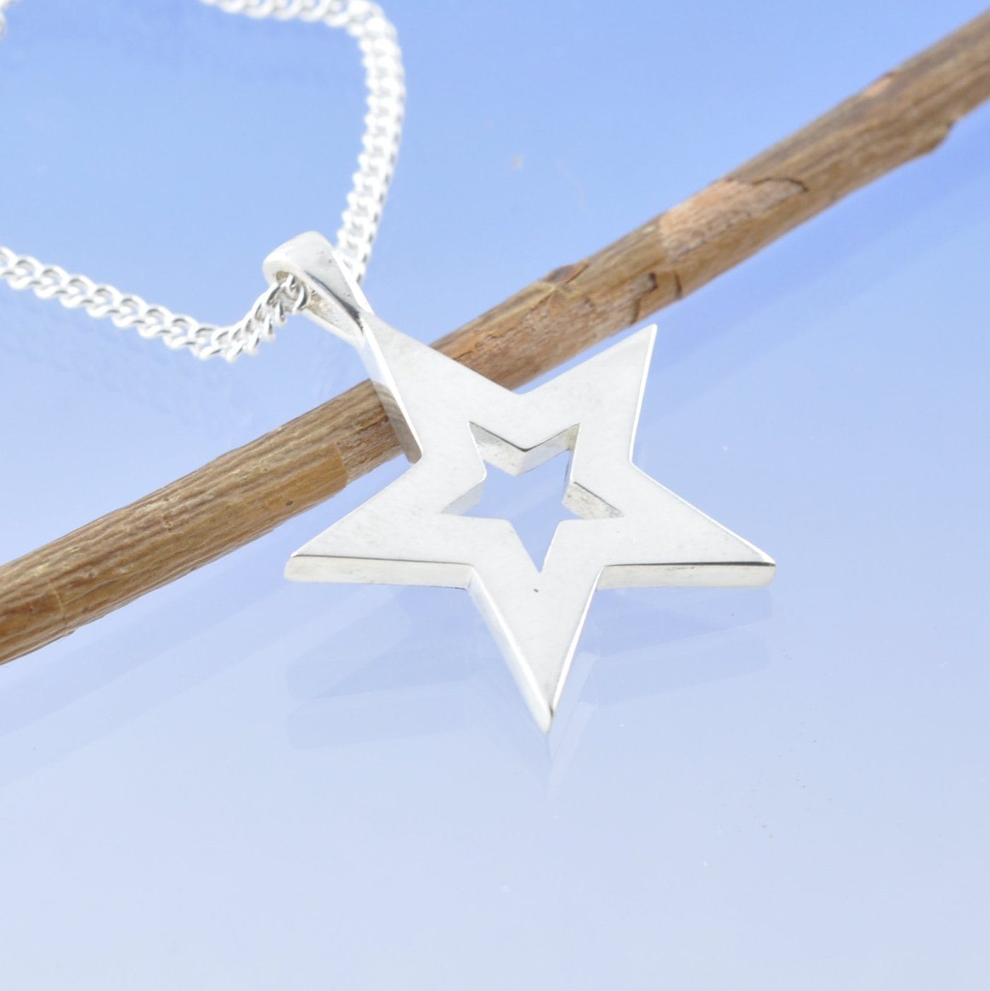 Cremation Ash Necklace - Halo Star Pendant by Chris Parry Jewellery