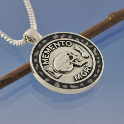 Cremation Ash Necklace - Memento Mori Pendant by Chris Parry Jewellery