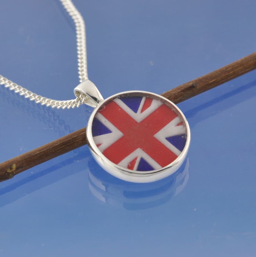 Cremation Ash Necklace - Your Flag Pendant by Chris Parry Jewellery