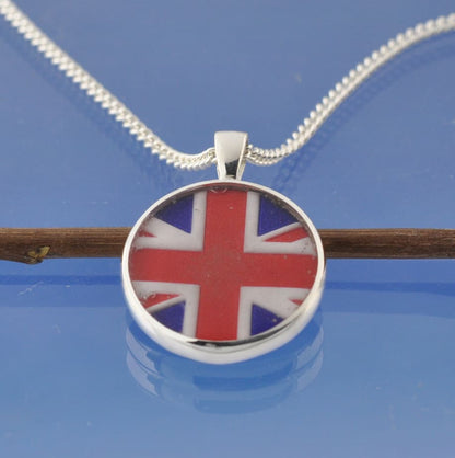 Cremation Ash Necklace - Your Flag Pendant by Chris Parry Jewellery